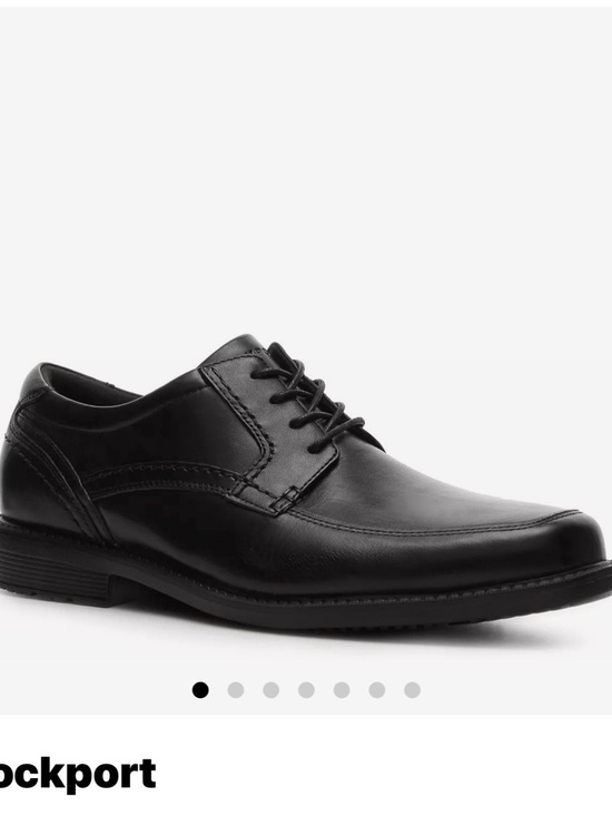 Rockport Black Leather Lace-Up Oxfords size 8 main image 4